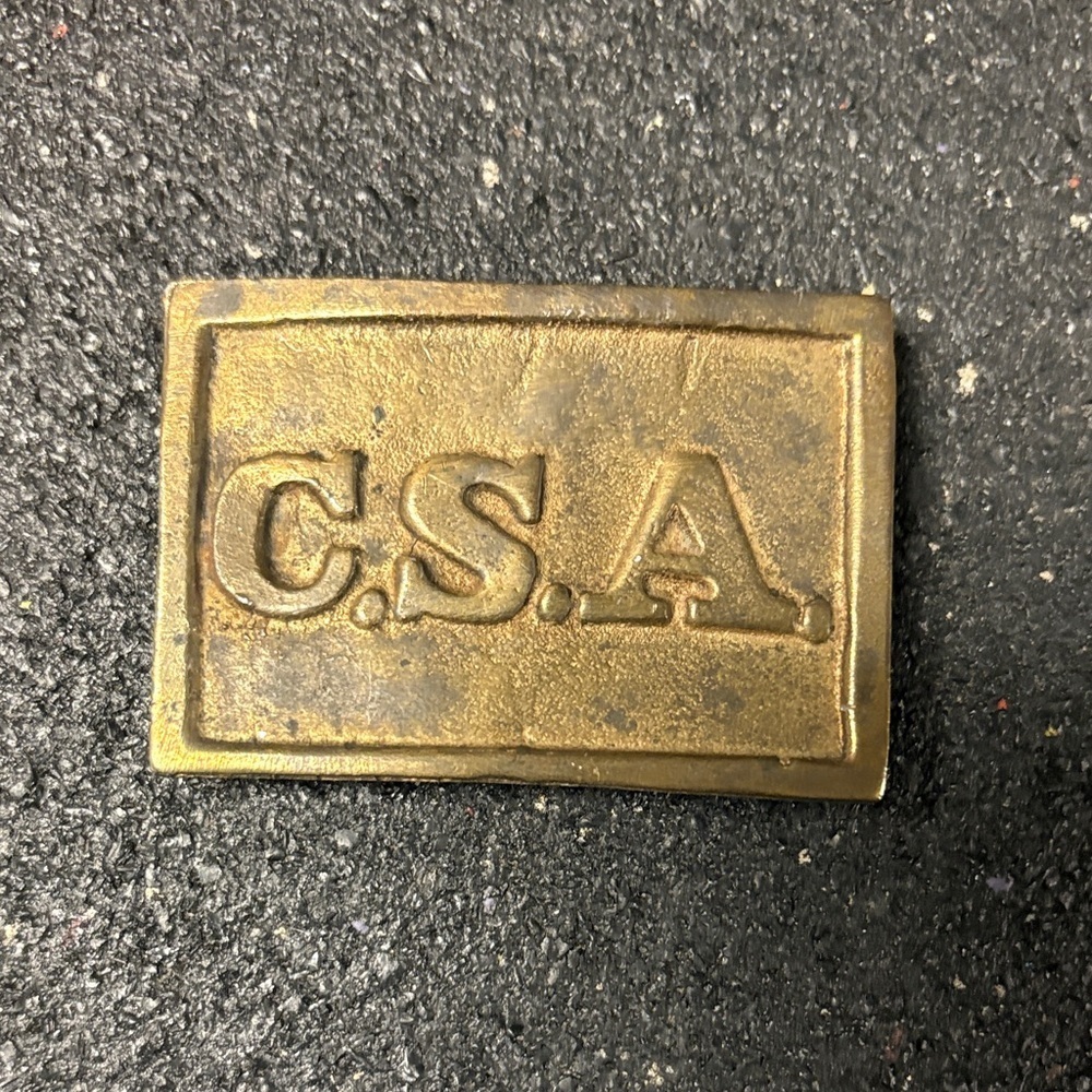 C.S.A. Brass Belt Buckle
